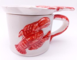 Ceramic Melted Butter Small Dish Cup Lobster Vintage Japan Made  - $17.77