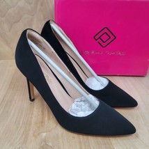 Dream Pairs Womens Pumps Size 8 M Suede Shoes Black Faux Christian - £29.21 GBP