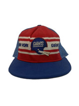 Vintage 1980's New York Giants AJD NFL Trucker Mesh SnapBack Hat Rare Style - $49.99