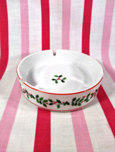Swanky Mid Century Holly and Berry Ceramic  Holiday Ashtray • Made in Japan - £7.84 GBP