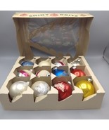 12 Vintage 3&quot; Ornaments Shiny Brite &amp; USA ~ 9 Mica Decorated ~ 3 Plain - $741.72 MXN