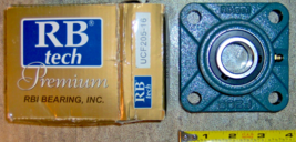 RB tech UCF205-16 Four Bolt Square Flanged Bearing Unit w/ 1&quot; Bore NEW - $44.20