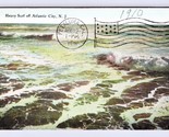 Heavy Surf at Atlantic City New Jersey NJ 1910 DB Postcard Q1 - $2.92