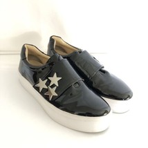 Katy Perry Womens Shoes The Anjela Sneaker Shiny Stars Black White Size 7 - £21.48 GBP
