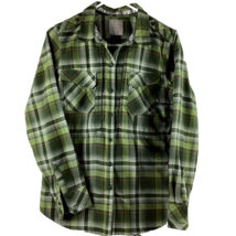 5.11 Tactical Shirt Women’s Size Medium Green Flannel Button Front Long Sleeve - £20.16 GBP