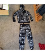 Boys Girls Forever 21 LA Dodgers Hot Wheels Black Sweat Pants Shirt Hood... - $36.36 CAD