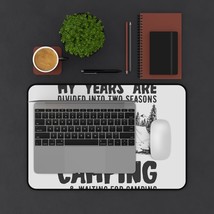 Camping-Themed Desk Mat with Anti-Slip Backing for Nature-Loving Workspaces - £18.55 GBP+