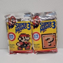 Two New Perler Super Mario Bros. 3 Fused Bead Kits - Mario &amp; Question ? Block - £15.57 GBP