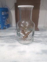 Eagle Design Vintage Milk Bottle, 9 1/2&quot; Height, Glass Jar with Lid, Far... - $14.85