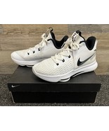 Nike Lebron Witness 5 White Black Basketball Sneakers CQ9380-101 Mens Si... - £61.41 GBP