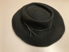 Twister Men’s Black Wool Gambler Cowboy Hat Rodeo Western Wide Brim Sz M - $643.07 MXN