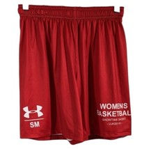 Womens Long Basketball Shorts Red Under Armour Size S Small Hip Hop Gansta - £14.99 GBP