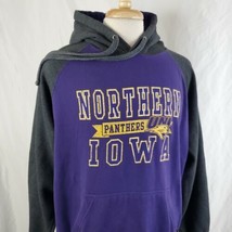 Northern Iowa Panthers Hoodie Sweatshirt Pullover Large Purple Gray CI S... - £17.37 GBP