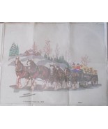 Candamar Printed Needlepoint Canvas 15612 Clydesdales Something Special ... - $17.79