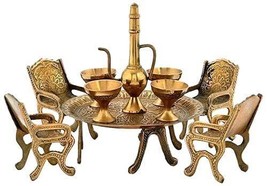 Decorative Items for Home Show Pieces Miniature Dinner Barware Set Brass 4 Inche - £21.17 GBP