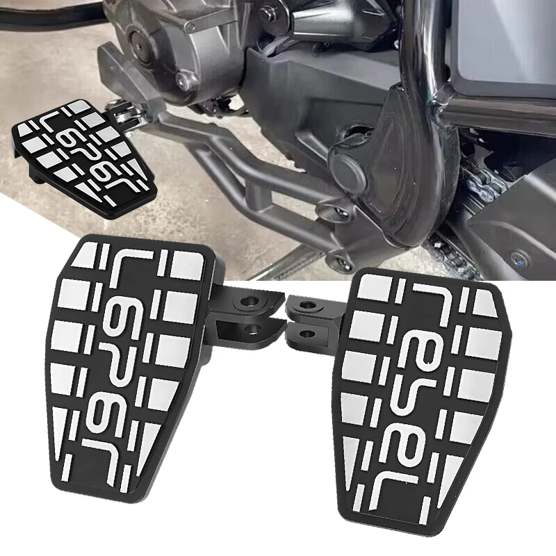 Motorcycle Billet Wide Driver Foot Pegs Pedals Footrest Enlarge Footpeg For - $43.03