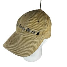 Vintage Walt Disney World Adjustable Strap Hat Tan Khaki Beige Corduroy Cap SEE - $19.62