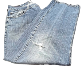 Levi&#39;s 559 Relaxed Straight Denim Jeans Men’s Size 36x32 Medium Wash Dis... - $18.69