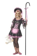 Tween Goth Black Pink Little Bo Peep Fairytale Costume Nursery Rhyme 10-... - $21.73