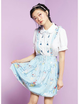 Disney Alice In Wonderland Baby Blue Suspender Skirt Size M, L, XL - £47.20 GBP