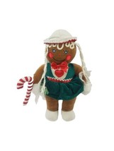 1990 Target Gingerbread Girl Doll 13 inch Plush w Candy Cane - $11.26
