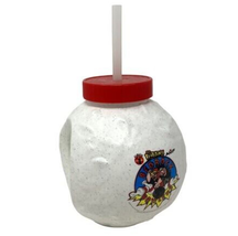 AMF The Flintstones Bedrock Bowlers Bowling Ball Molded Sipping Bottle Straw - £11.68 GBP