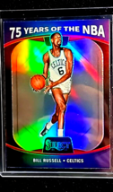 2021-22 Panini Prizm 75 Years of the NBA Select Silver Prizm 65 Bill Russell HOF - £2.26 GBP