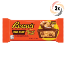 3x Packs Reese&#39;s With Puffs King Size Big Cups | 2 Cups Per Pack | 2.4oz - £13.48 GBP