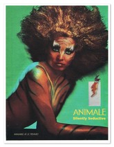 Print Ad Animale Perfume Tiger Woman Body Paint Vintage 1995 Advertisement - $9.70