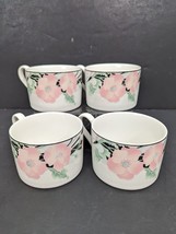 Vintage Sango Jolie II 4817 Flat Coffee Cup Floral Peonies By Hyon Yi Lo... - $18.00