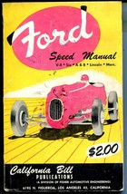 Ford Speed Manuel 6/30/1952-California Bill-1st ed.-pre Clymer-very rare-VG - £242.30 GBP