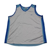 Nike Shirt Kids L 12-14 White Blue Dri Fit Athletic Sleeveless StretchTa... - £13.99 GBP