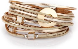 Leather Wrap Bracelets for Women - £21.94 GBP
