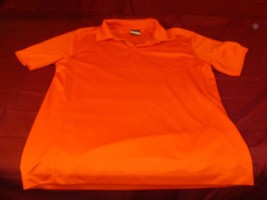 NIKE GOLF DRI-FIT BRIGHT ORANGE SHORT SLEEVE LIGHTWEIGHT HOT WEATHER SHI... - $18.22