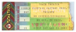 Triumph Concert Ticket Stub November 21 1981 Philadelphia Pennsylvania - $55.10
