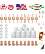 Pro-Grade Plasma Cutter Nozzles &amp; Electrodes Set - 40 Pieces for Efficiency - $37.18 CAD