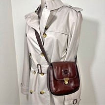 Vintage Del Rio Brown Leather Saddle Bag Shoulder Handbag - $647.91 MXN