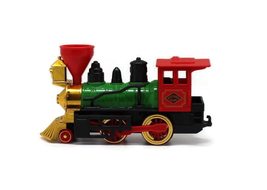 6&quot; Classic Steam Engine Die Cast Pull Back No Box (Red/Green) - £9.24 GBP