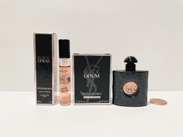 2 pc Yves Saint Laurent YSL Black Opium Eau De Parfum 7.5mL Dabber &amp; 3mL... - $32.99