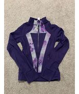 Invivva Zip Violet  Figure Skating Longsleeve Finger-cut Jacket - $13.85