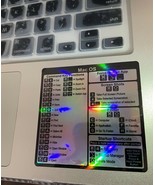 Mac OS MacBook Stickers macbook pro, macbook air, m1 shortcuts accessories  - €6,99 EUR