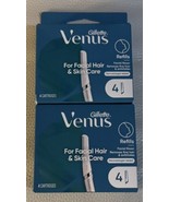 Gillette Venus Facial Hair &amp; Skin Care Razor Refills 4 Cartridges 2 Packs - $19.99