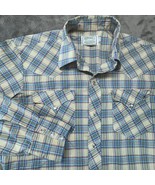 H Bar C Western Shirt Plaid Pearl Snap Cowboy Ranchwear Long Sleeve 16-34 - $68.37 CAD