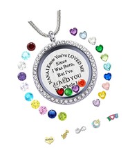 Best Gift Floating Charm Living Memory Lockets with 30mm - £49.91 GBP