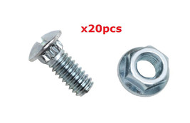 Garage Door Track Bolt and Serrated Flange Nut 1/4-20&quot; x 5/8&quot; 20pcs - $7.85