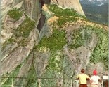 Vtg Postcard 1940s Linen Postcard Half Dome from Glacier Point Yosemite CA - £5.41 GBP
