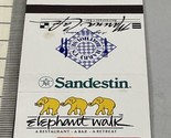 Vintage Matchbook Cover  Sandestin Elephant Walk  Restaurant    gmg unst... - $12.38