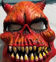 Red Devil Forum Horror Foam Latex Mask Universal Studios Costume Half NWT Scary - £25.50 GBP