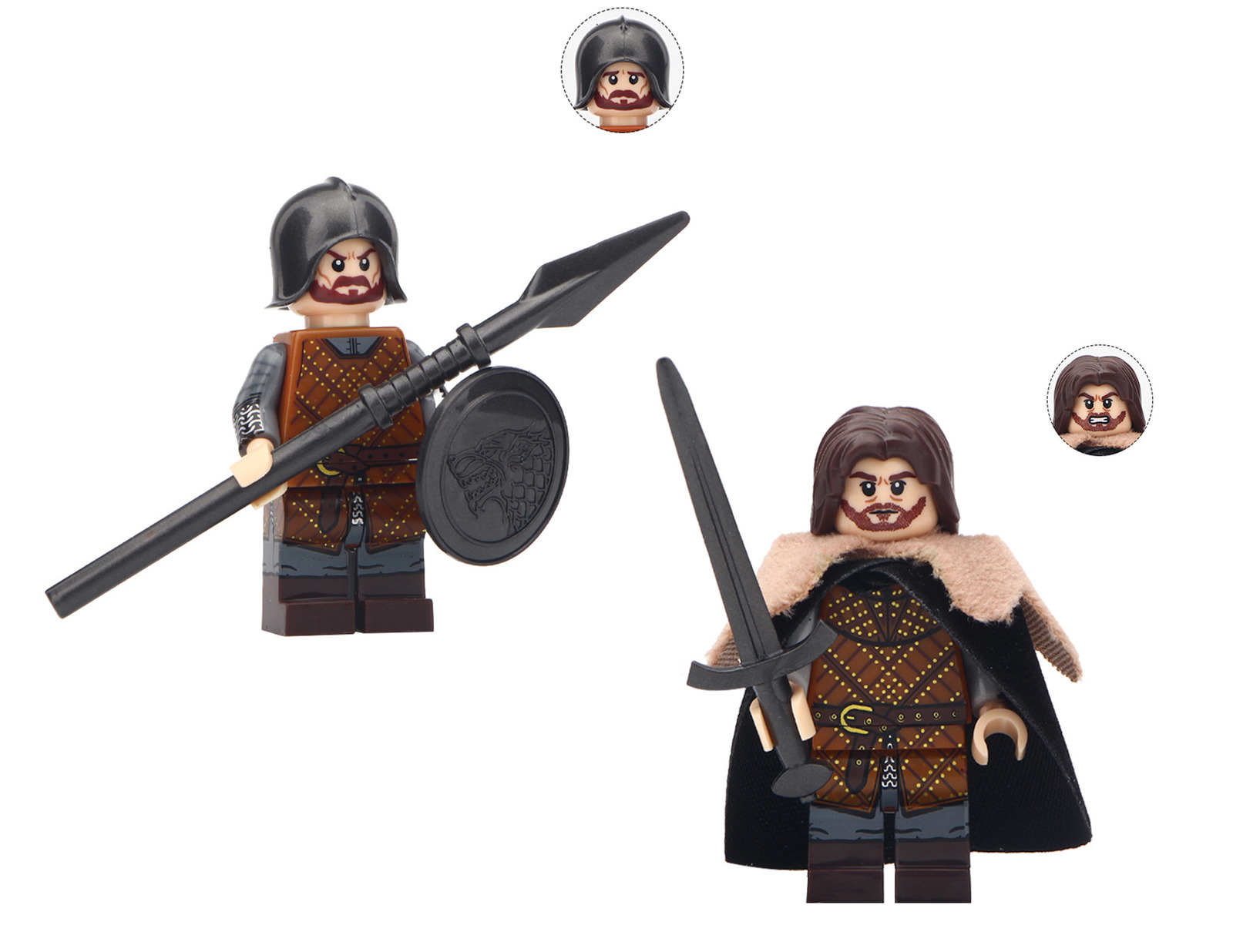GOT Ned Stark And Stark Spear Infantry Army Set 21 Minifigures Lot got-ned-stark-and-stark-spear-infantry-army-set-21-minifigures-lot