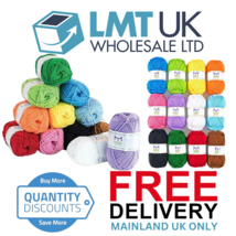 12 x Mira Handcrafts 50g Total of 1200m Knitting and Crochet Yarn Starter Kit - £19.42 GBP